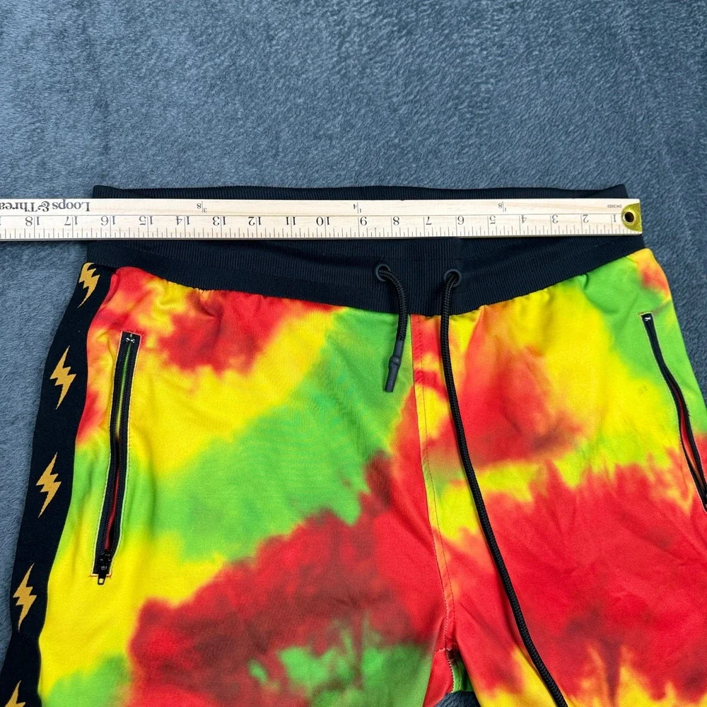 GUESS x J Balvin‎ Tie Dye Jogger Pants Size M Lightning Bolt Track Streetwear - Picture 5 of 14